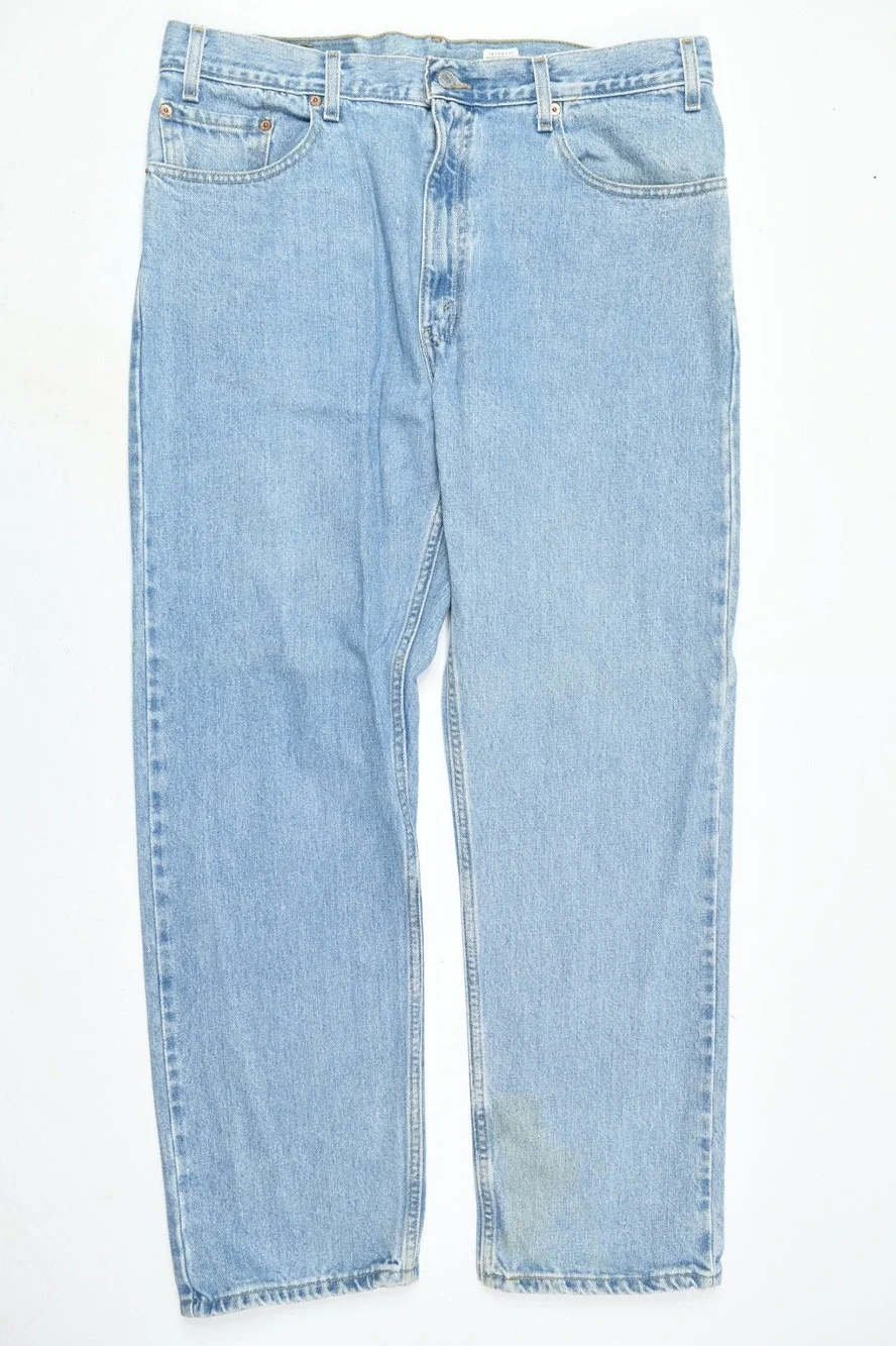 Vintage Levis 505 Jeans Mens 38x30 (36x30) Blue Straight Leg Regular Fit Cotton